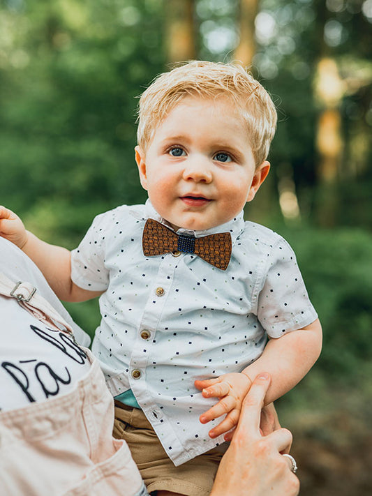 Noeud Papillon en Bois Enfant - Statice